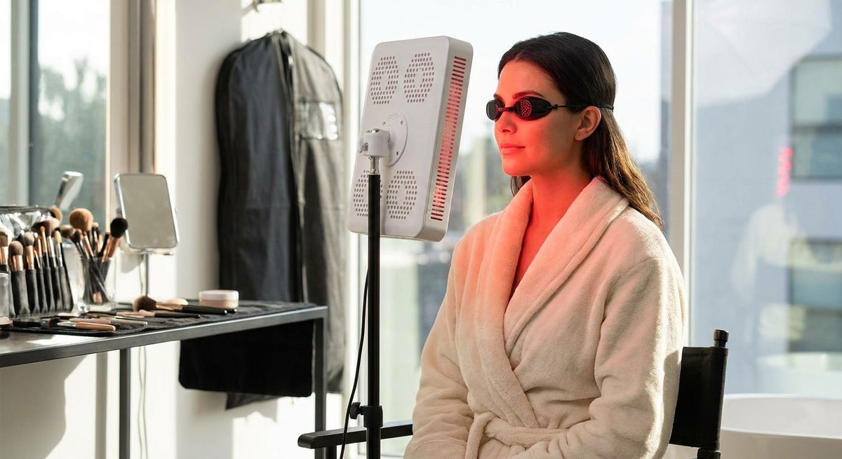 How to use red light therapy before a big event or photoshoot