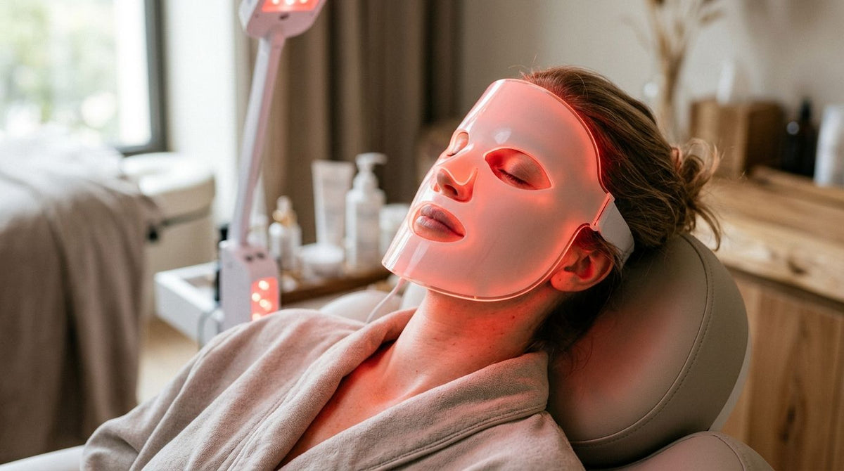 Red light therapy after dermaplaning sensitivity