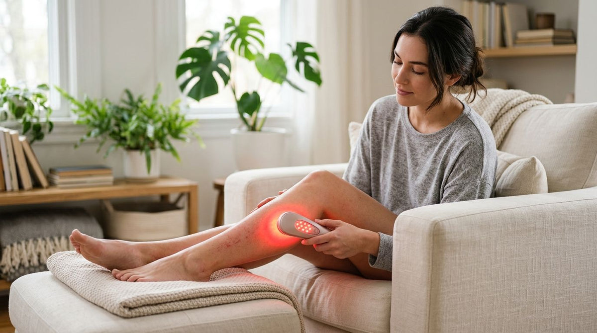 Red light therapy for post-waxing skin irritation