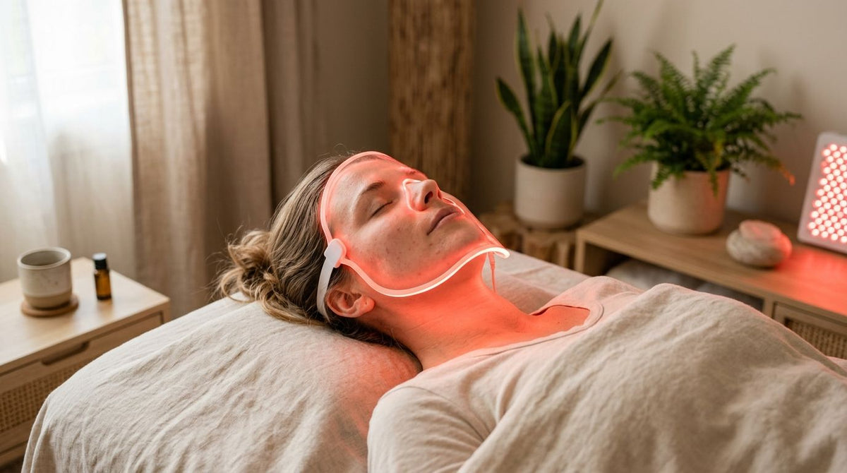 Red light therapy for a damaged skin barrier