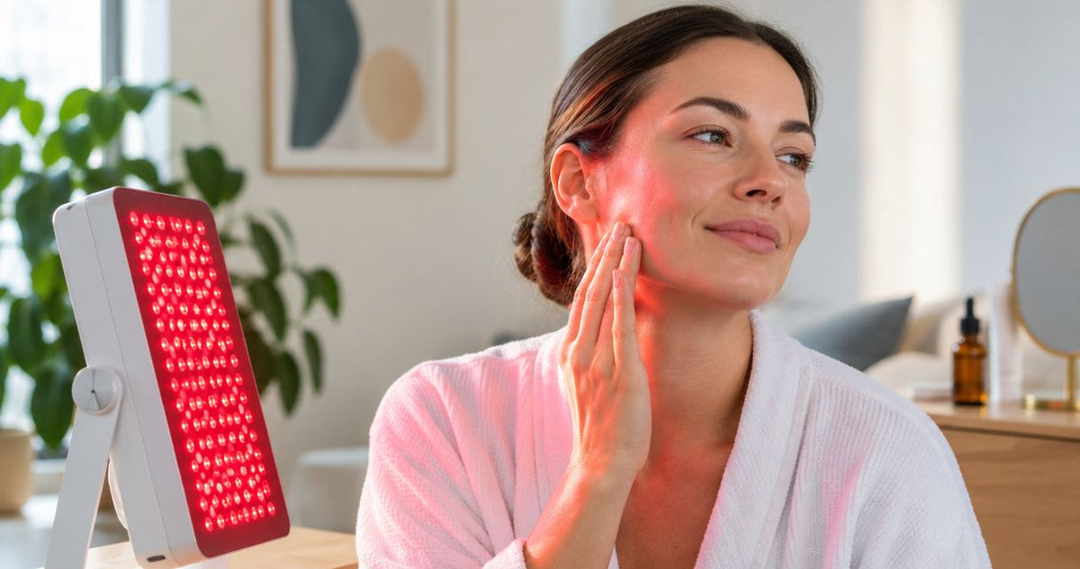 Red light therapy for Ozempic face and skin changes
