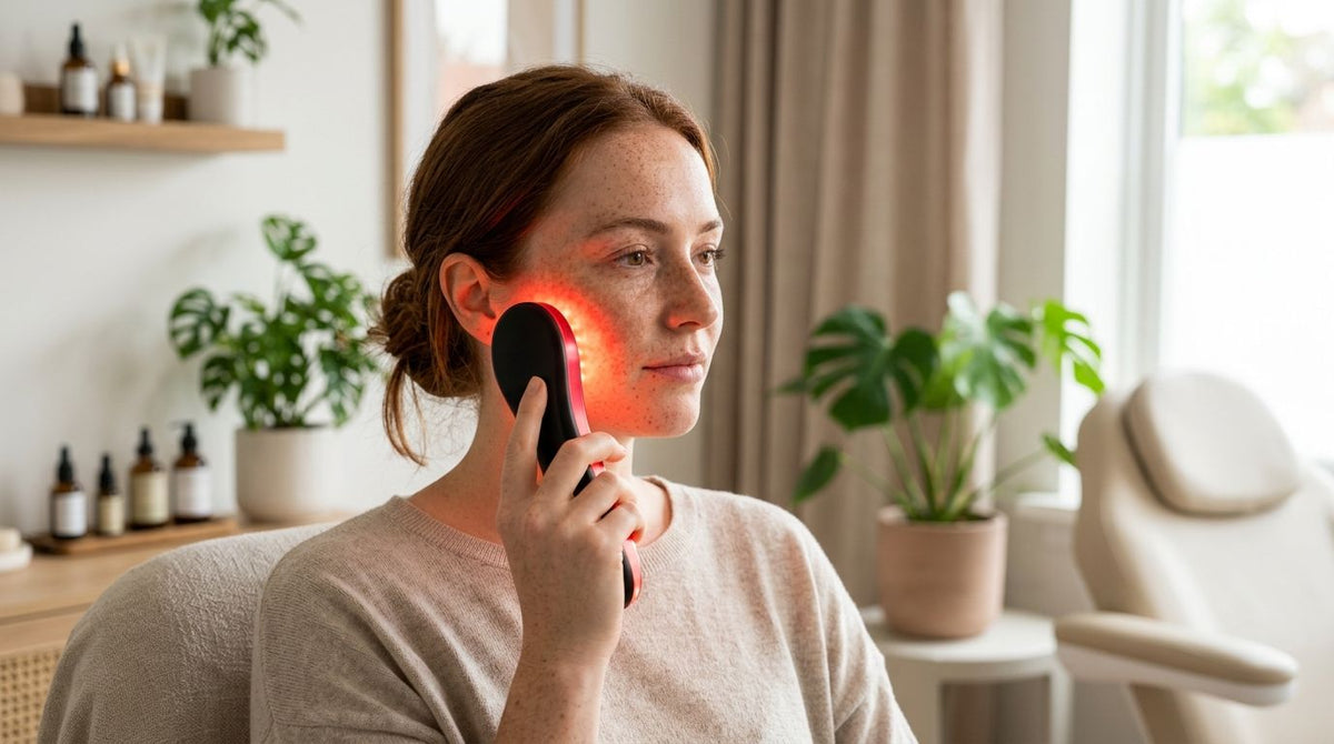 Red light therapy for freckles