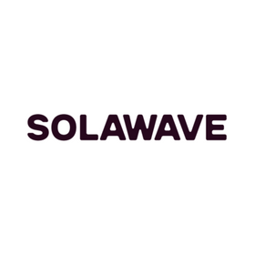 The image showcases SOLAWAVE MEMBERSHIP by Inveterate in bold, uppercase dark purple letters on a pristine white background, symbolizing a hassle-free commitment—cancel anytime.