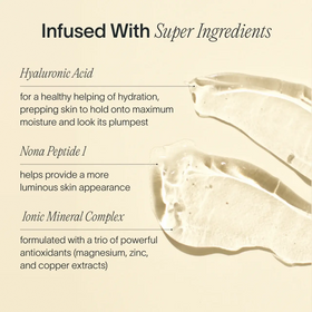 Experience youthful skin with Solawaves Skin Therapy Activating Serum, a clear gel enriched with Hyaluronic Acid for deep hydration, Nona Peptide 1 for radiant glow, and an Ionic Mineral Complex loaded with magnesium, zinc, and copper antioxidants. Get luminous skin on every use. || Refill